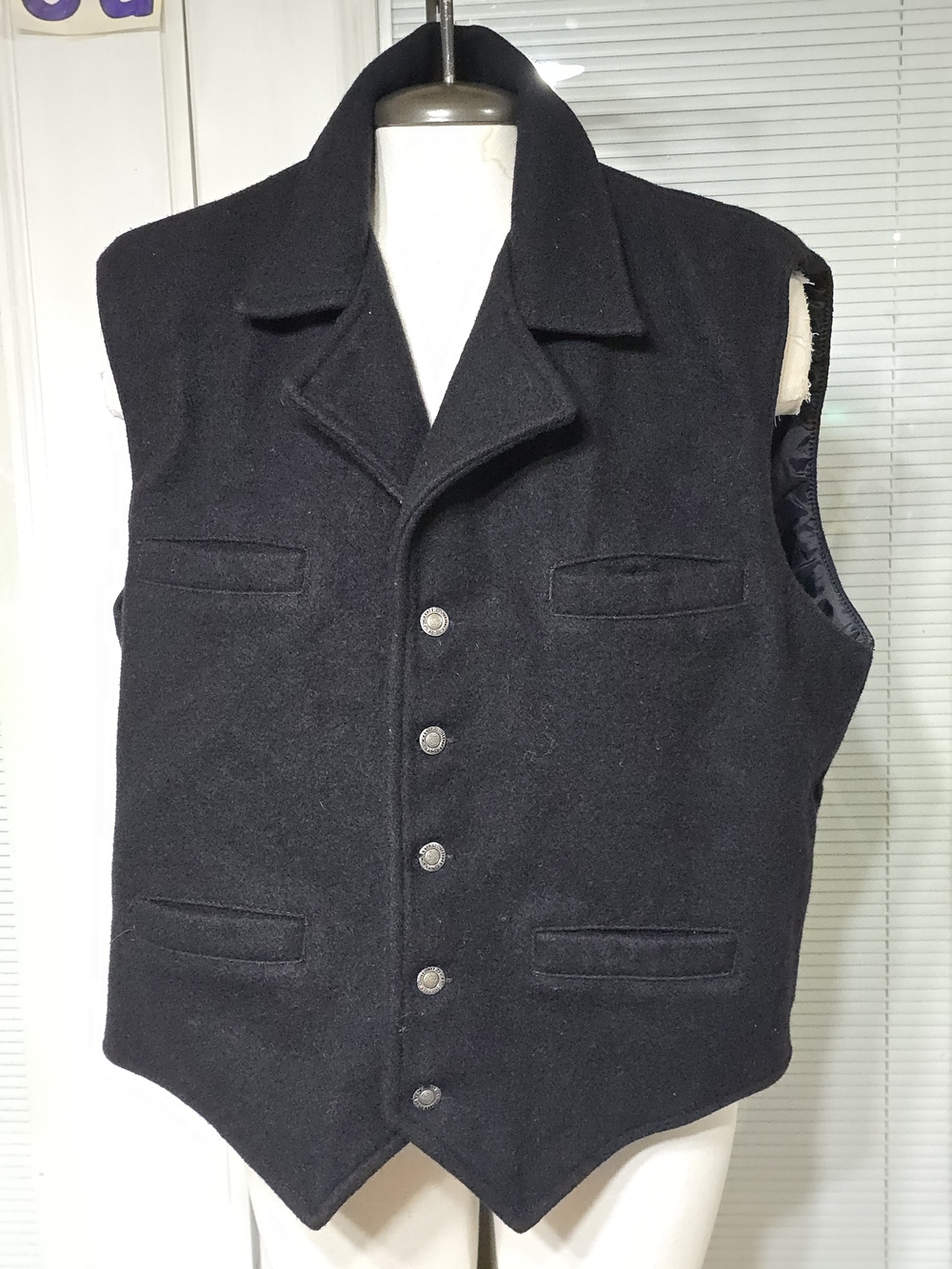Schaefer Outfitter Men's Wool Vest Black, Style 805, Size XL
